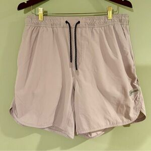 Legends XL Lined Athletic Shorts – Light Mauve / Pink-Clay- Neon green liner